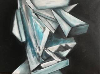 Kubistischer Kopf Gemälde