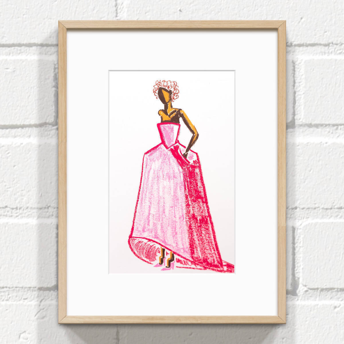 The pink dress II. von Pauline Prasser