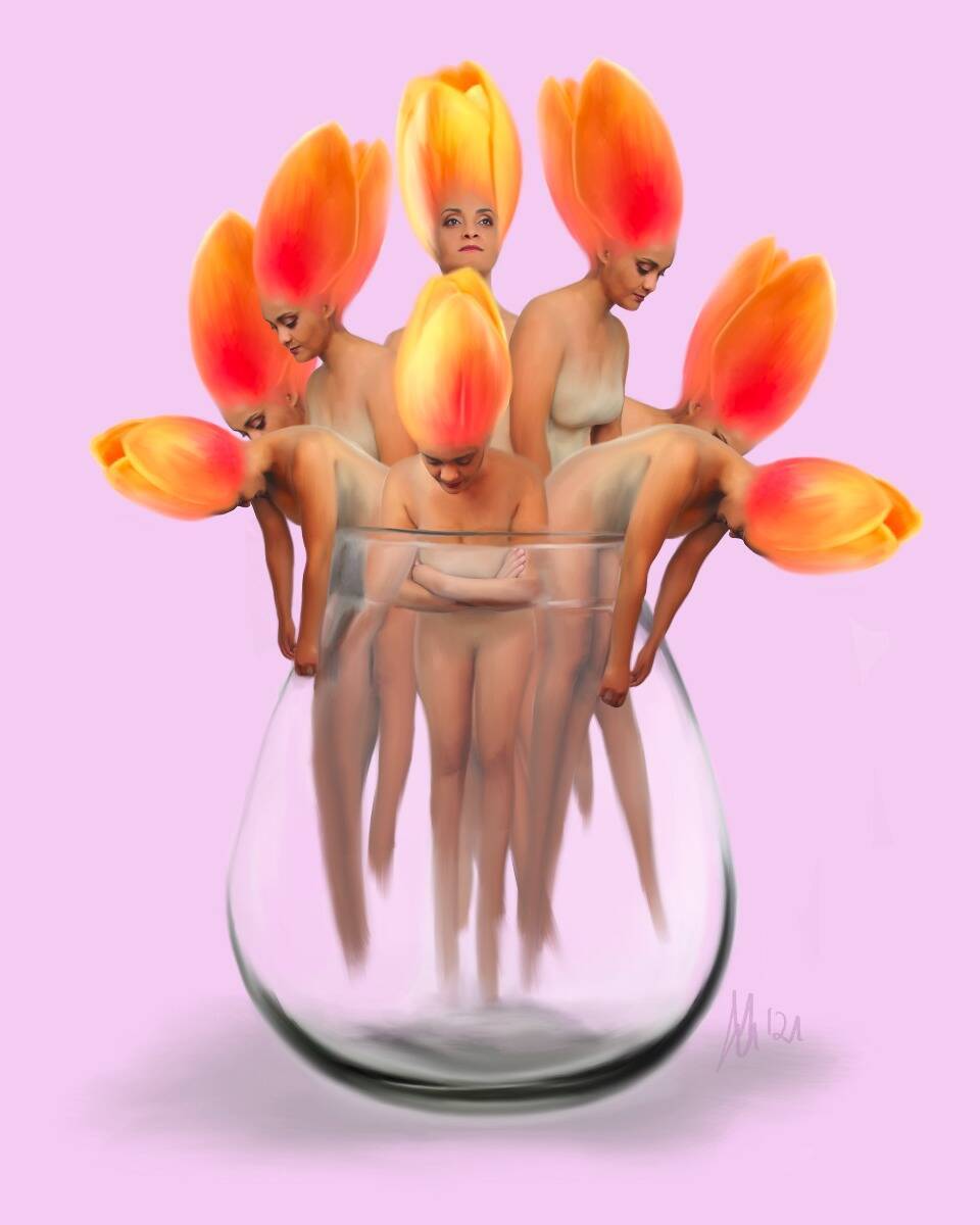 Kunstdruck "Dekorative Vase"