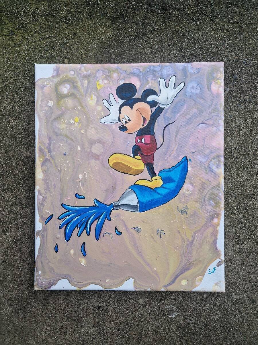 Mickeys Farbtube