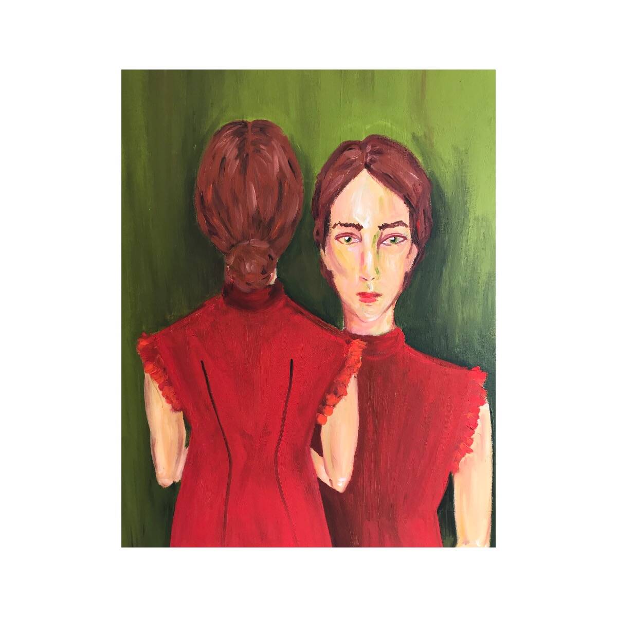 „Die Frau im roten Kleid“