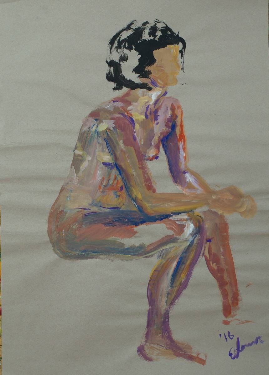 Sitting Female Nude II